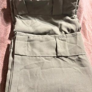 Stylish Olive Green Curtains . 2-32” W x 84” L . New